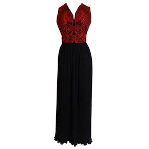 Alfred Shaheen Dress Vintage Hawaiian 1970s with Shawl